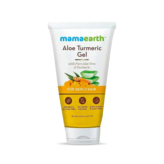 Mamaearth Aloe Turmeric Gel From 100% Pure Aloe Vera For Face,Skin & Hair, 150ml