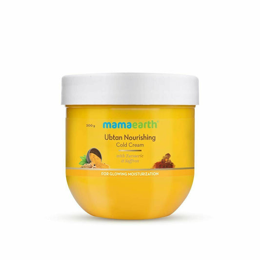 Mamaearth Ubtan Cold Cream with Turmeric & Saffron for Glowing Moisturization