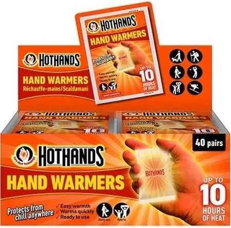 Hot Hands Hand Warmers - 40 Pairs
