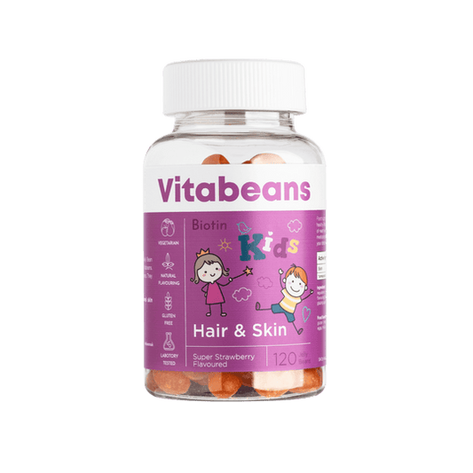 Vitabeans Biotin Kids - Hair & Skin
Nurturing Hair, Skin, and Nails for Kids