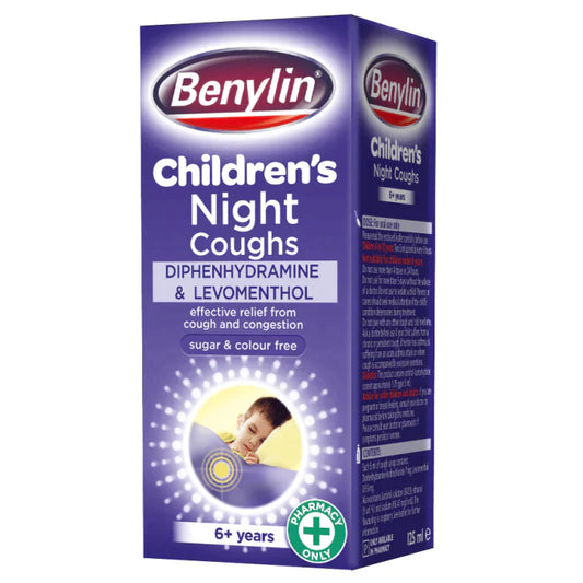 Benylin Kids Nighttime Cough Syrup - Ages 6 and up, 125ml