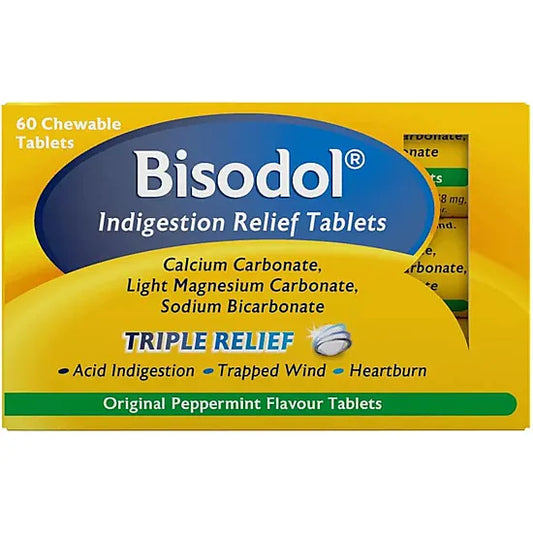 Bisodol Indigestion Relief Tablets: Fast-Acting Solution