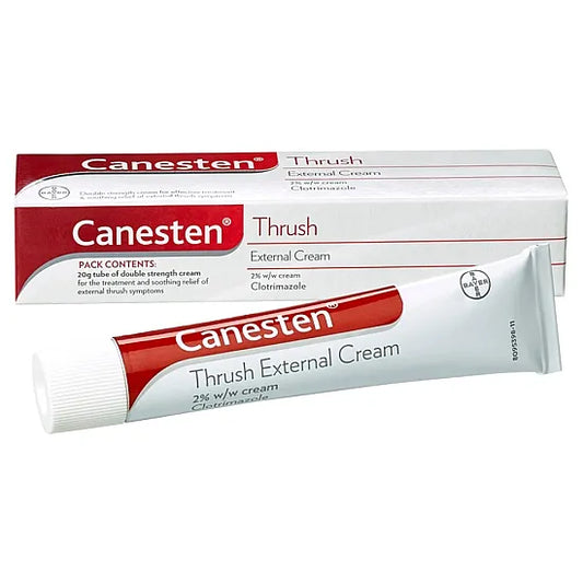 Canesten Thrush Relief Cream - Fast Acting External Antifungal Solution - 20g