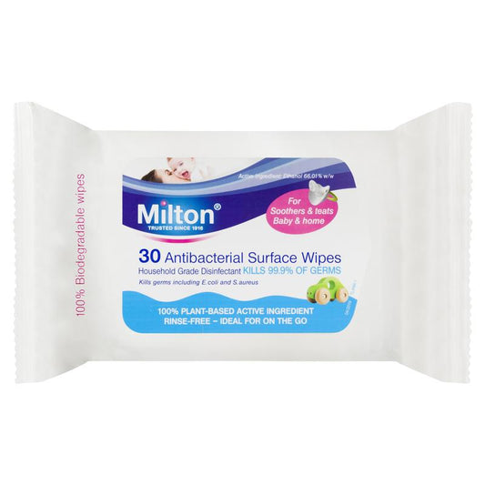 Milton 30-Count Antibacterial Surface Wipes