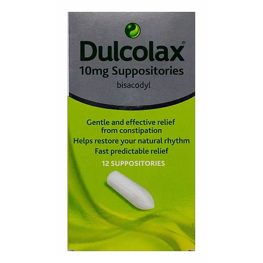 Dulcolax Laxative Suppositories 10mg - 12 Suppositories