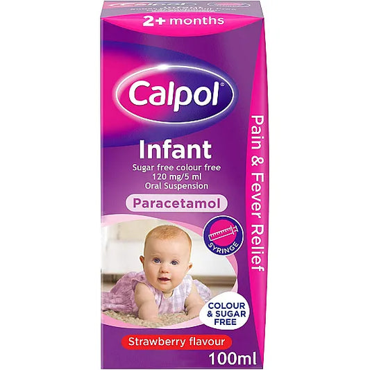 Calpol Infant Strawberry Sugar-free Suspension - 100ml