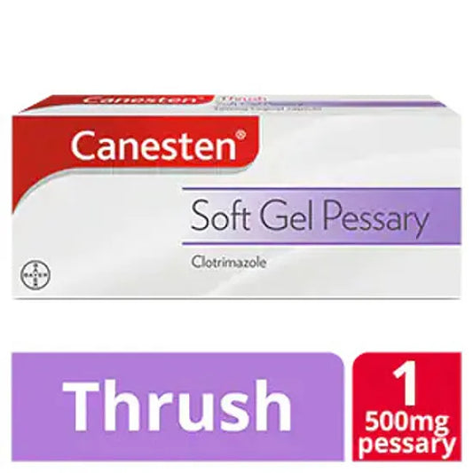 Canesten Thrush Soft Gel Pessary - 500mg - Women's Healthcare Relief
