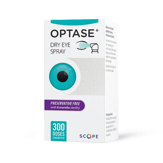 OPTASE Dry Eye Spray - 300 Doses with 17ml for Lasting Comfort