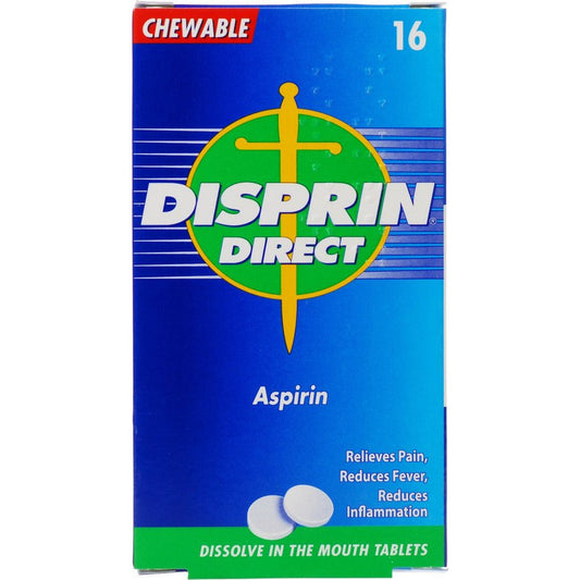 Disprin Direct (Aspirin) - 16 Effervescent Tablets
