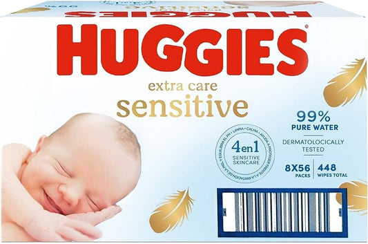 Huggies Pure Care Baby Wipes 56
