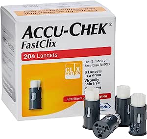 Accu-Chek Fastclix Lancets Bundle (204 Lancets)