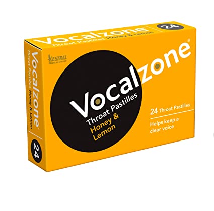 Vocalzone Honey & Lemon Sore Throat Lozenges - 24 Lozenges