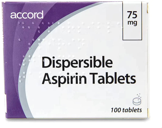 75mg Aspirin Dispersible Tablets - Pack of 28