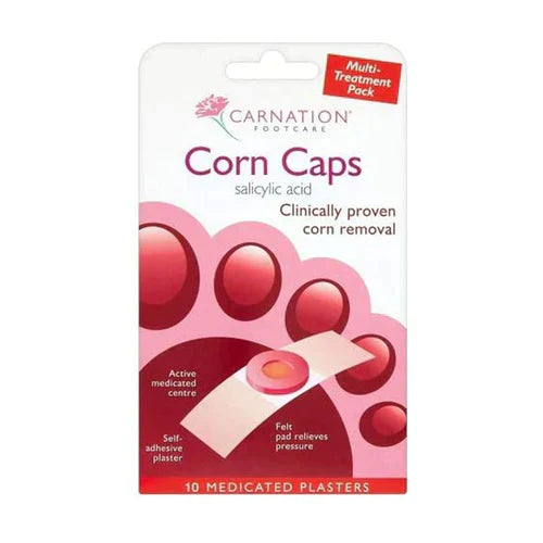 Corn Caps for Treating Corns with Salicylic Acid and Lactic Acid - Pack of 10