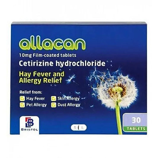 Allergy Relief Cetirizine (10mg) Tablets for Hay Fever by Various Brands
