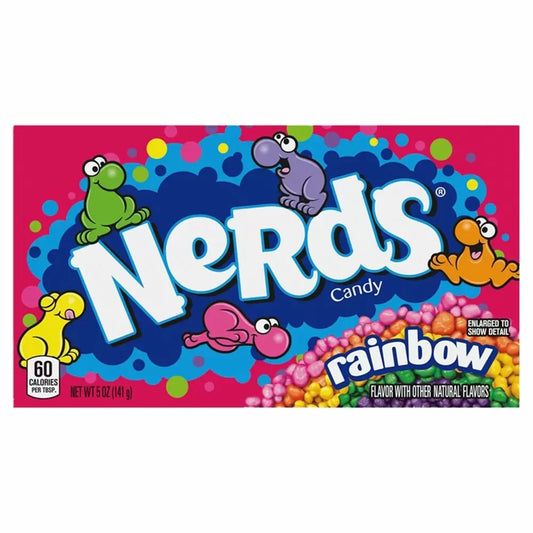 Colorful Rainbow Nerds Candy Box - Crunchy and Fun Assortment