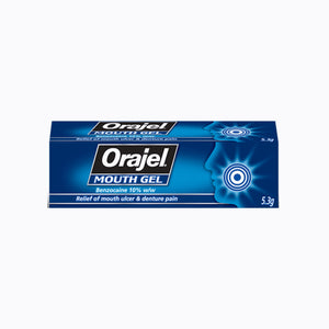 Orajel Mouth Gel: Rapid Relief for Ulcers & Denture Pain - 5.3g