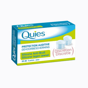 Quies Noise-Reducing Soft Silicone Ear Plugs - Pack of 3