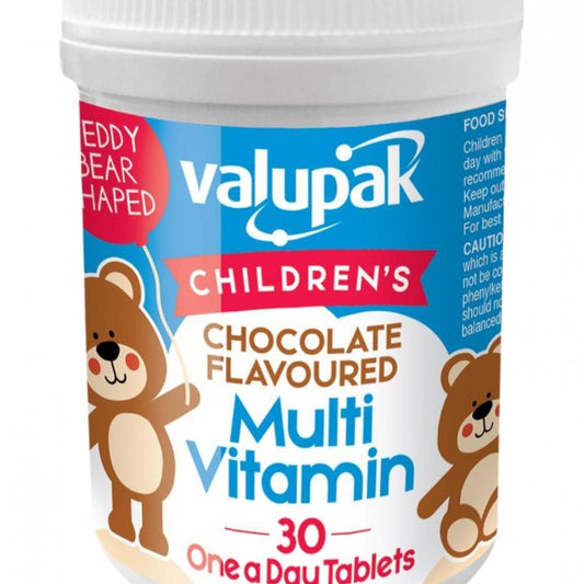 Valupak Kids' Chocolate Flavoured Multi-Vitamin Tablets 30's