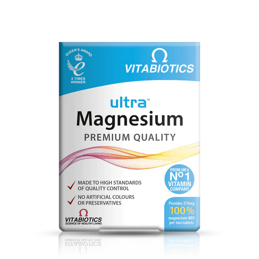Ultra Magnesium Premium Quality Tablets from Vitabiotics - 60 Count Pack