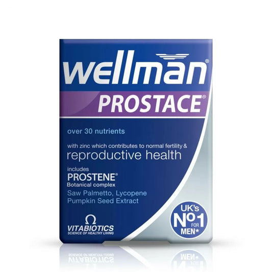 Wellman Prostace by Vitabiotics – 60 Tablets for Prostate Well-Being
