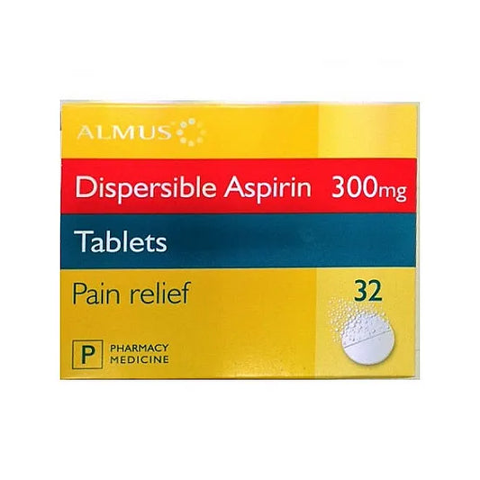 Aspirin Dispersible 300mg - 32 Tablets