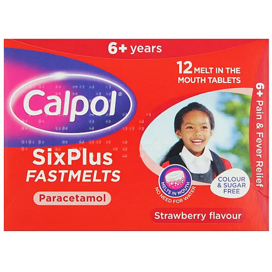 Calpol Six Plus Strawberry Fast-Acting Melts