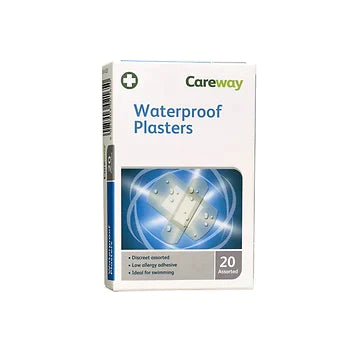 Waterproof Assorted Plasters by Careway - 20 Strips