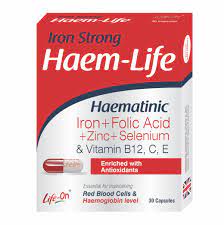Haem-Life Iron Supplement 30 capsules: Ultimate Iron Boost for Energy and Vitality