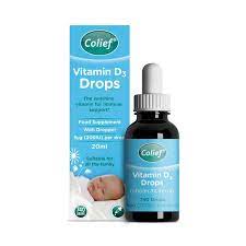 Colief Vitamin D3 Drops for Bone Health and Immune Support - 20ml