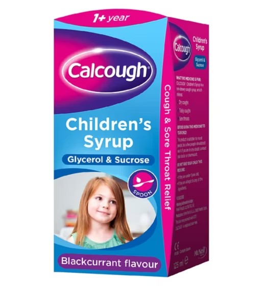 Calcough Kids Blackcurrant Soothing Cough Syrup - 125ml