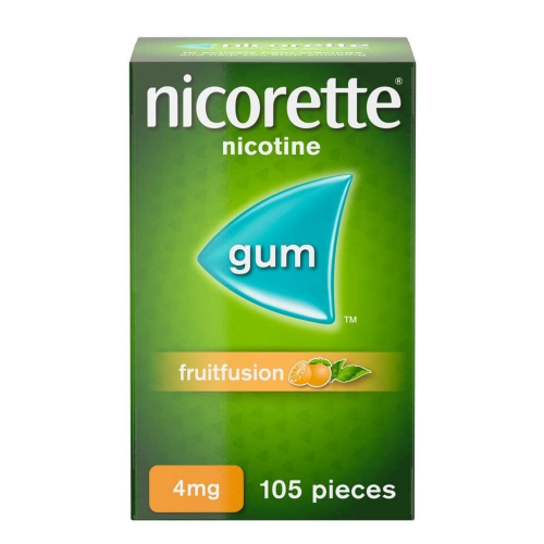 105 Count Nicorette Fruitfusion 4mg Gum - Tobacco-Free Support