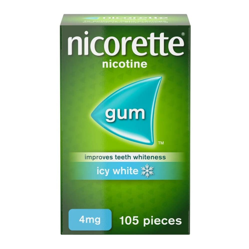 Nicorette Icy White Chewing Gum - 4mg - 105 Pack