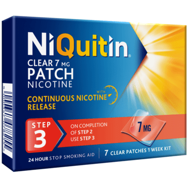 NiQuitin Step 3 Clear Nicotine Patches - 7 Patches 1-Week Supply