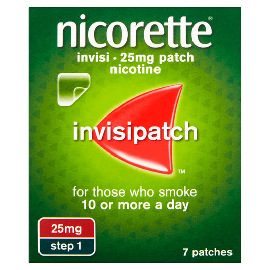 Nicorette Invisi Patch 25mg - Smoke-Free Support Patch