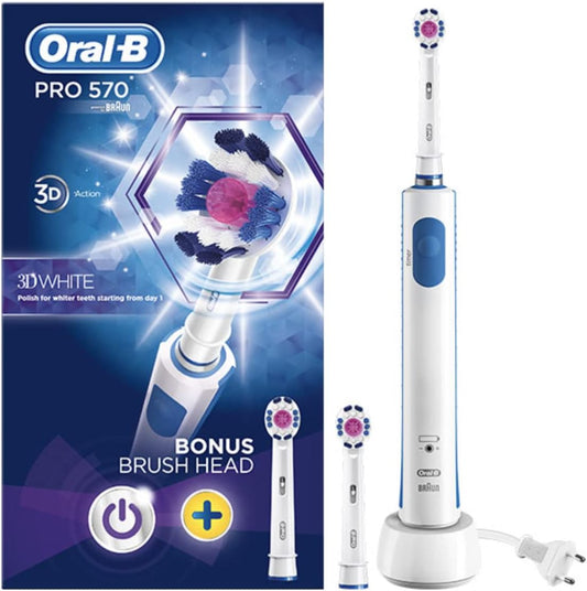 Pro 570 3D White Electric Toothbrush by Oral B