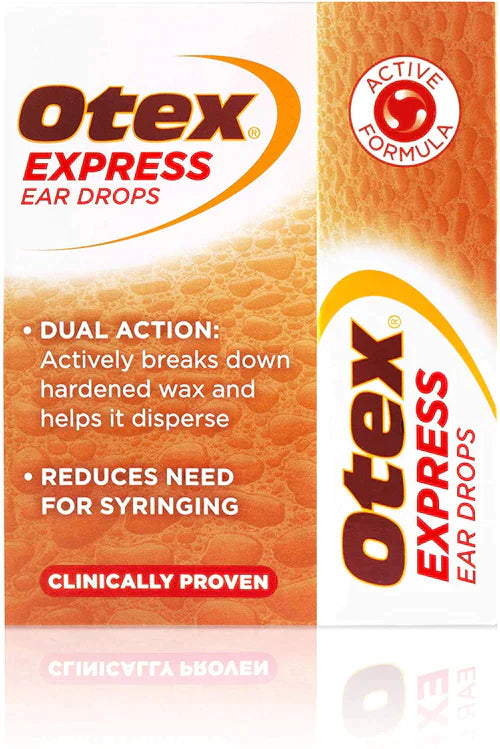 Otex Express Ear Drops - Immediate Relief for Stubborn Ear Wax