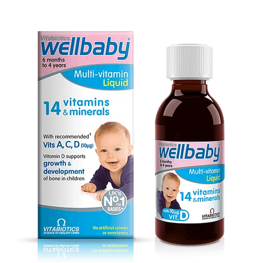 Wellbaby Multivitamin Liquid for Infants and Toddlers - 150ml