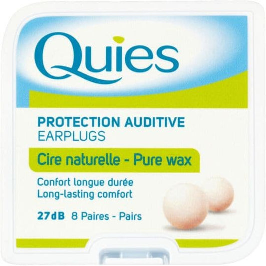 8-Pair Pack of Quies Protective Earplugs for Noise Reduction