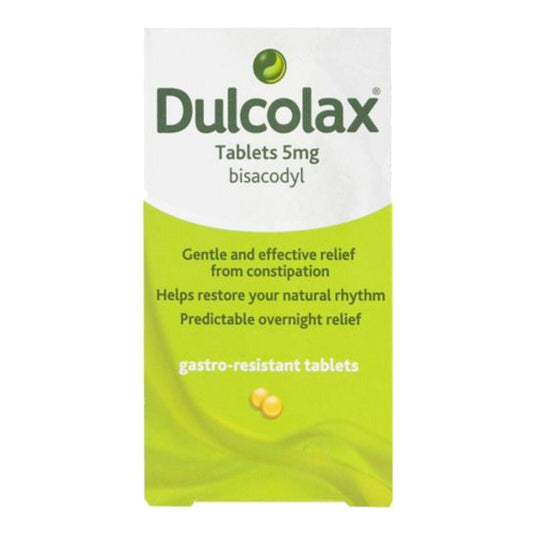 Dulcolax 5mg Bisacodyl - 100 Tablets: A Fast and Powerful Laxative for Constipation Relief