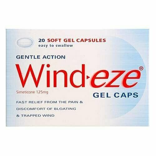 Wind-eze Gel Caps - Fast-Acting Relief for Trapped Wind and Bloating
