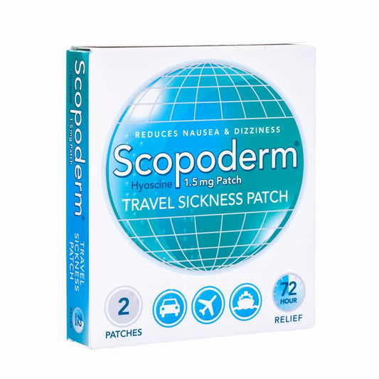 Scopoderm Travel Sickness Patch 1.5mg – Pack of 2 Patches
