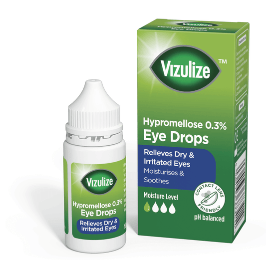 Vizulize Hypromellose 0.3% Lubricating Eye Drops 10ml