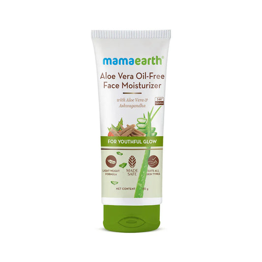 Mamaearth Aloe Vera Oil-Free Face Moisturizer for Oily Skin with Aloe Vera 80gm