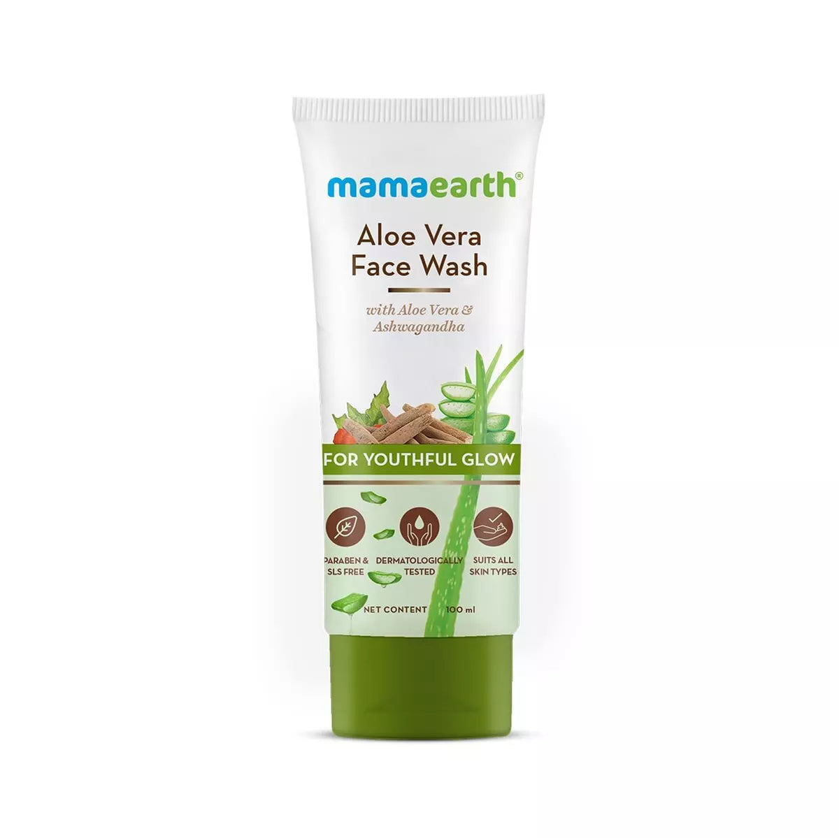 Mamaearth Aloe Vera & Ashwagandha Face Wash - 100 ml