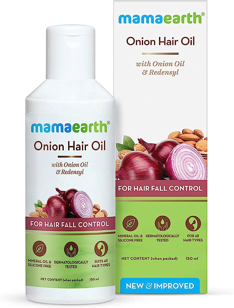 Mamaearth Onion Oil For Hair Growth and Hair Fall Control with Redensyl 250 ML