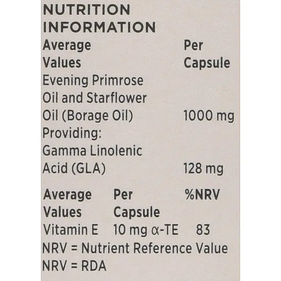 Seven Seas Evening Primrose Once A Day Plus Starflower Oil 1000mg - 30 Capsules