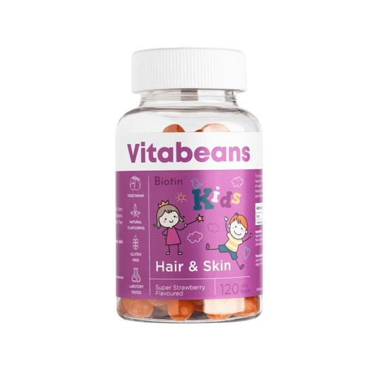 Vitabeans Biotin Kids - Hair & Skin
Nurturing Hair, Skin, and Nails for Kids