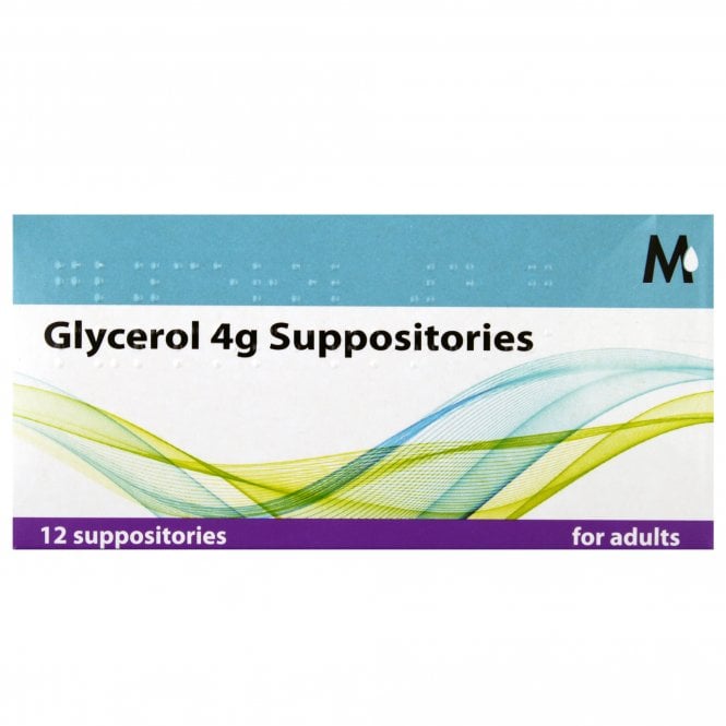 Glycerol Adult 4g - 12 Suppositories - Assorted Brand Option