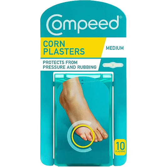 Compeed Medium Corn Plasters with Hydrocolloid Technology - Pack of 10